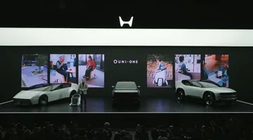 Tiga unit kendaraan Honda mewakili mobilitas darat di JMS 2025. (HPM)