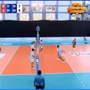 Kaur Gurita vs HTJ Lamongan Megilan di Livoli Divisi 1 2025 putra/foto: Moji TV