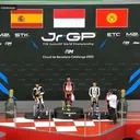 Kiandra Ramadhipa menangi balapan European Talent Cup 2025 seri Barcelona/foto: JuniorGP