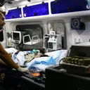 Saber Kazemi sedang mendapatkan perawatan medis/foto: IRIVF