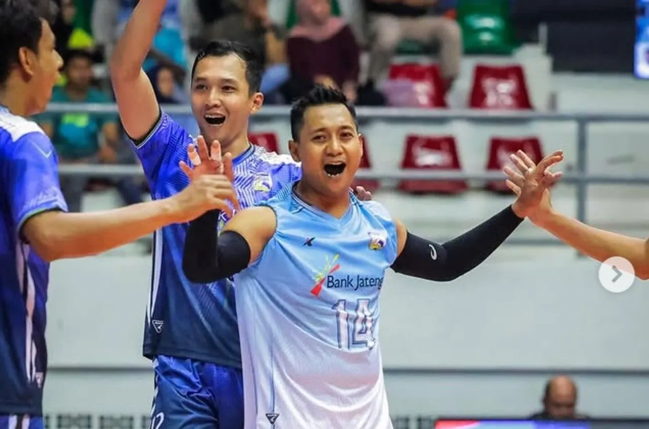 Semarang Bank Jateng menang 3-1 atas Yuso Yogyakarta di Piala Ketua Umum PBVSI/foto: Ofisial Semarang Bank Jateng