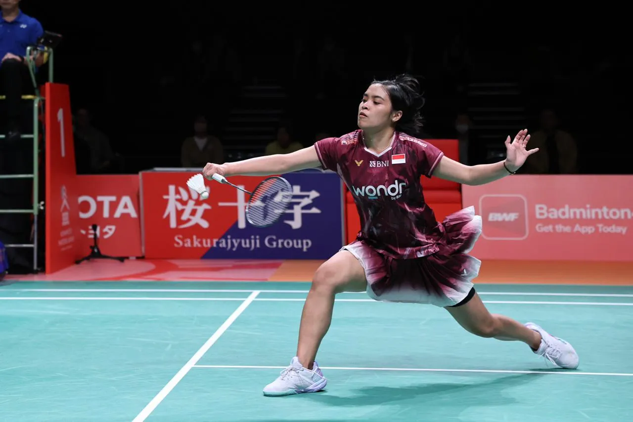Gregoria Mariska Tunjung di Kumamoto Masters 2025/Foto: PBSI