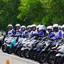 Kegiatan edukasi duta keselamatan berkendara untuk kalangan mahasiswa. (AHM)