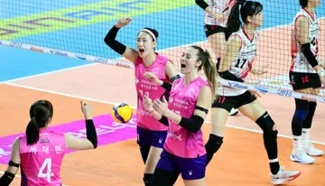 Pink Spiders menang 3-0 atas Red Sparks/foto: KOVO