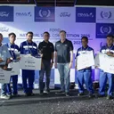 Para pemenang Ford National Skill Competition 2025 bersama Regional Director RMA Roelof Lamberts (tengah kanan), dan  Head of Service & Operation RMA Elyus Dwi Erwanto. (RMA)