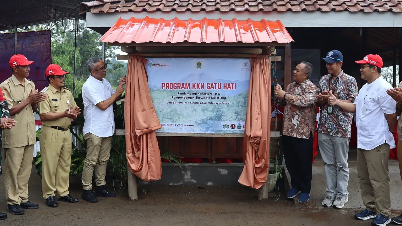 KKN Satu Hati di Desa Balerante, Kemalang, Klaten, Jawa Tengah. (AHM)
