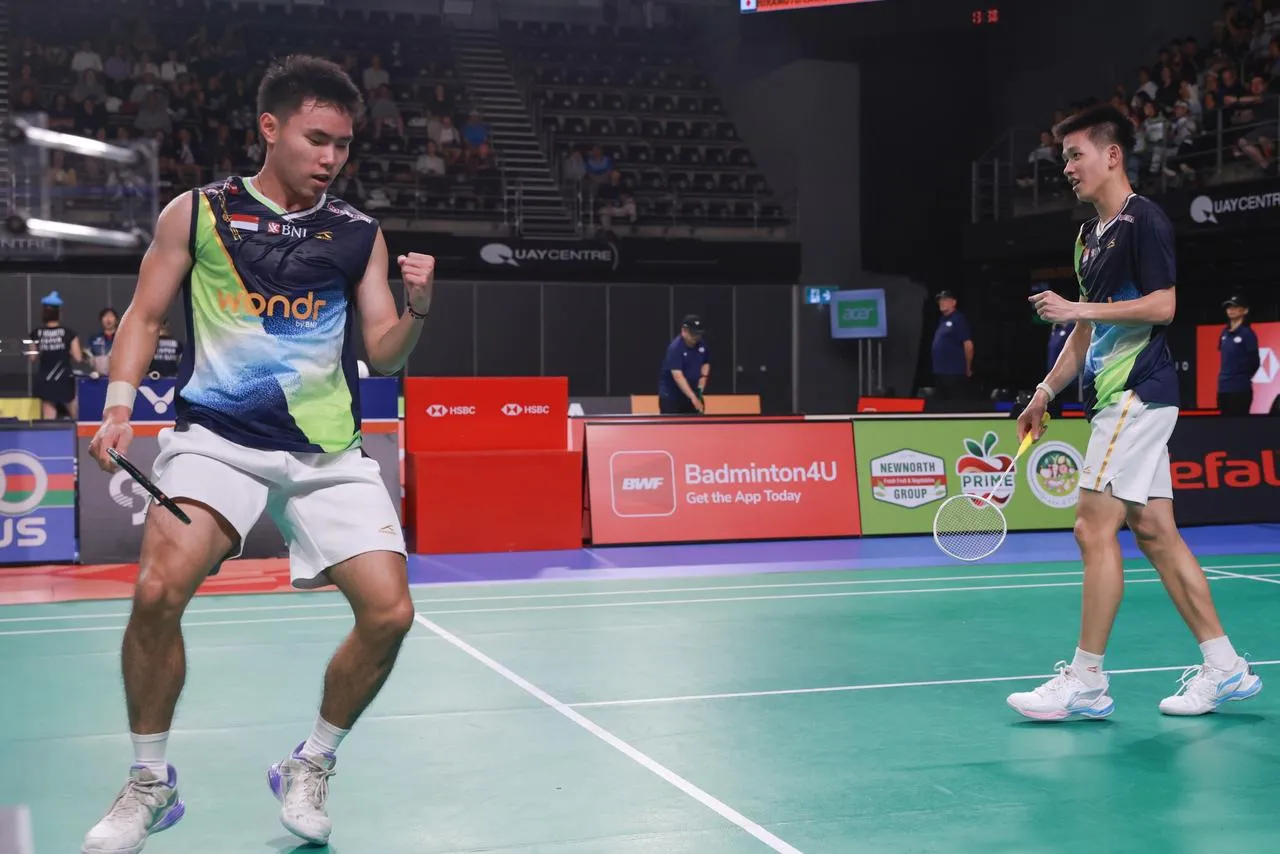 Raymond Indra/Nikolaus Joaquin di Australia Open 2025/Foto: PBSI