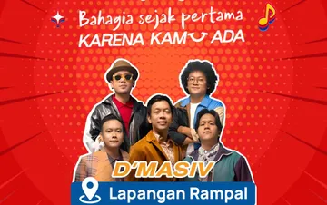 D'Masiv meriahkan acara Daihatsu Kumpul Sahabat di Lapangan Rampal Malang. (ADM)