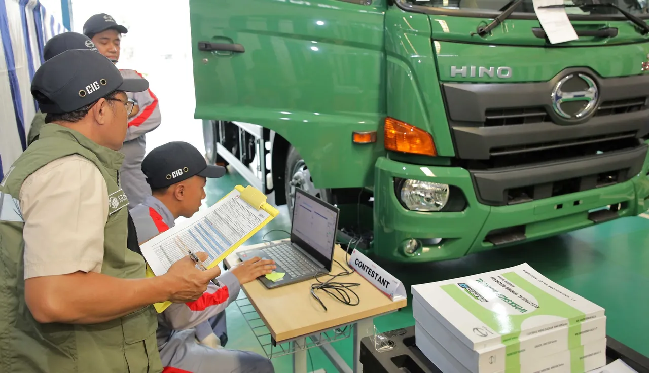 Suasana babak final Hino CS Contest kategori mekanik. (HMSI)