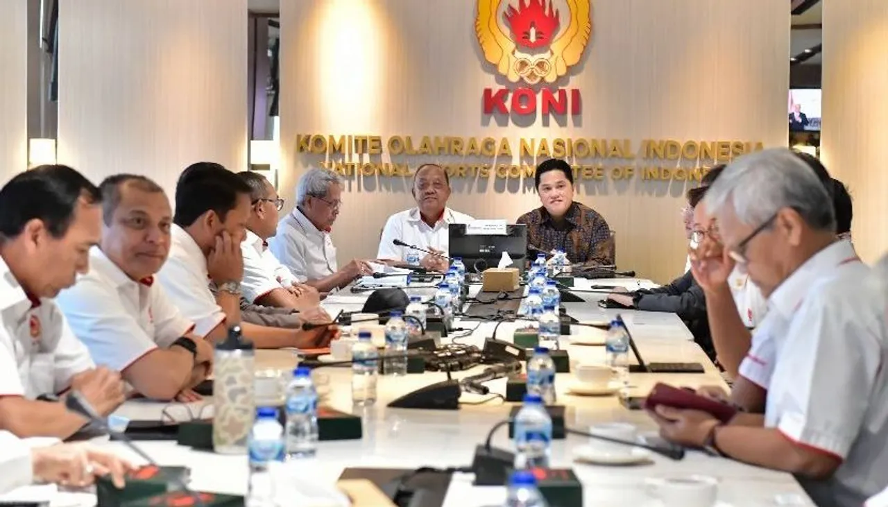 Menpora Erick Thohir lakukan pertemuan dengan KONI Pusat/foto: Kemenpora