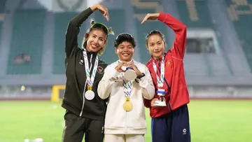Pelari putri Indonesia berhasil meraih medali emas dan medali perak di SEA Games 2025/foto: Kemenpora