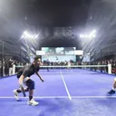 wamenpora taufik padel.jpg - Fun Padel ISS 2025 antara Wamenpora Taufik Hidayat vs Denise Hoefer/foto: Kemenpora