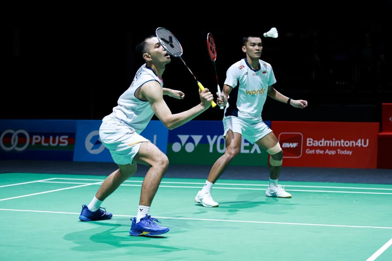 Fajar Alfian/Muhammad Shohibul Fikri di Malaysia Open 2026/Foto: PBSI