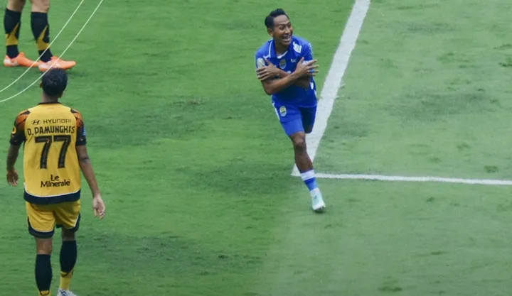 Beckham Putra cetak gol ke gawang Persija Jakarta/foto: Instagram Persib