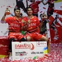Pasangan Leo Rolly Carnando/Daniel Marthin juara Indonesia Masters 2024/foto: PBSI