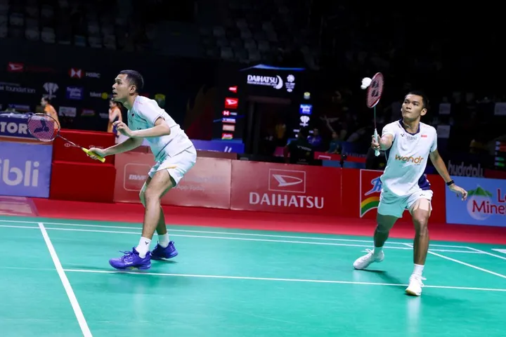 Fajar Alfian/Muhammad Shohibul Fikri di Indonesia Masters 2026/Foto: PBSI