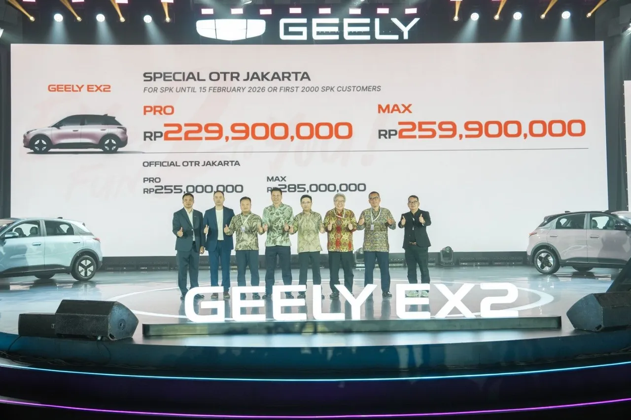 Geely EX2 cibanderol dengan harga penjualan khusus mulai Rp229,9 juta. (GAI)