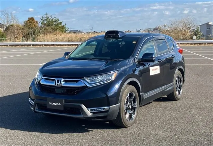Uji coba ini menggunakan Honda CR-V yang dilengkapi teknologi Honda CI, mengandalkan kamera dan LiDAR sebagai inputannya. (HPM)