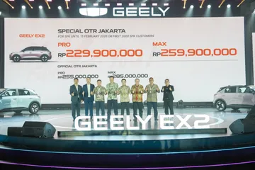 Geely EX2 cibanderol dengan harga penjualan khusus mulai Rp229,9 juta. (GAI)