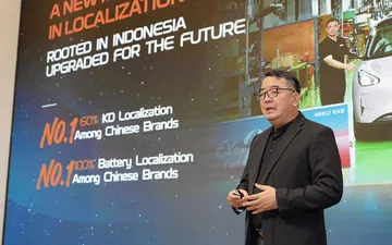 Geely berkomitmen meningkatkan TKDN hingga 60% pada produk yang dirakit lokal. (GAI)