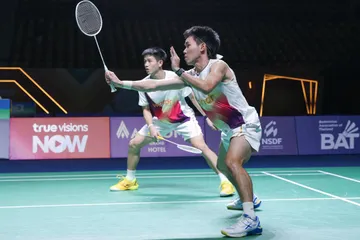 Raymond Indra/Nikolaus Joaquin Lolos ke Final Thailand Masters 2026/Foto: PBSI