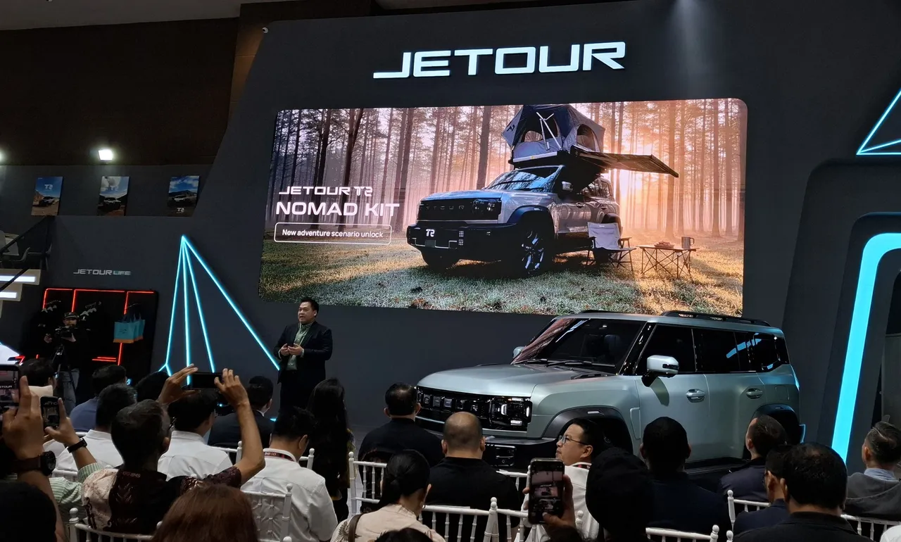 Jetour T2 dengan paket aksesoris Nomad Kit. (Chadie)