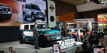 Debut brand iCAR di IIMS 2026 sekaligus perkenalan SUV iCAR V23 edisi terbatas. (Chadie)