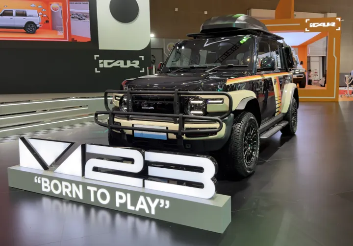 iCAR V23 hasil modifikasi bareng NMAA di IIMS 2026. (iCAR Indonesia)