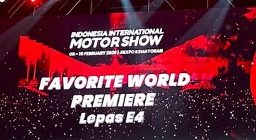 Pengumuman peraih predikat Favourite Worled Premiere Lepas E4 di IIMS 2026. (Lepas Indonesia)