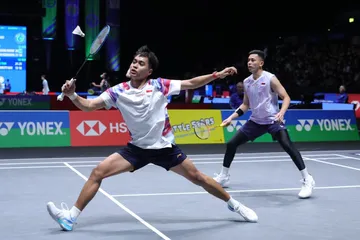 Rahmat Hdayat/Muhammad Rian Ardianto di All England 2026/Foto: PBSI