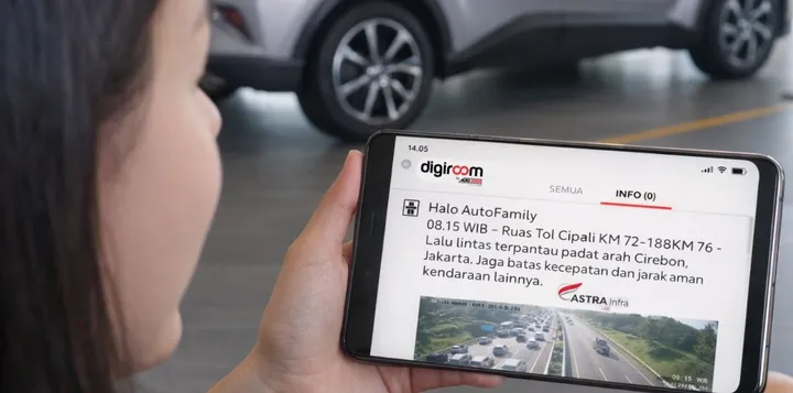 Aplikasi Auto2000 Digiroom memberikan berbagai informasi seputar perjalanan mudik. (Auto2000)