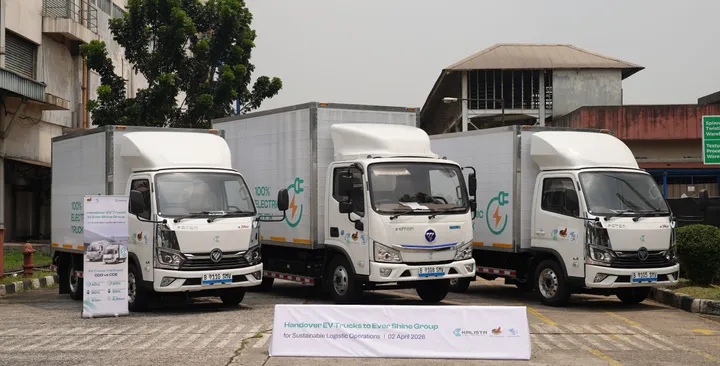 Penggunaan kendaraan niaga listrik mampu meningkatkan efisiensi di sektor logistik. (Kalista)