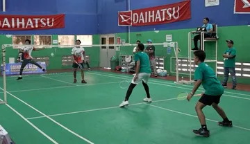Badminton menjadi cabang olahraga ikonik Daihatsu di aacara ini. (ADM)