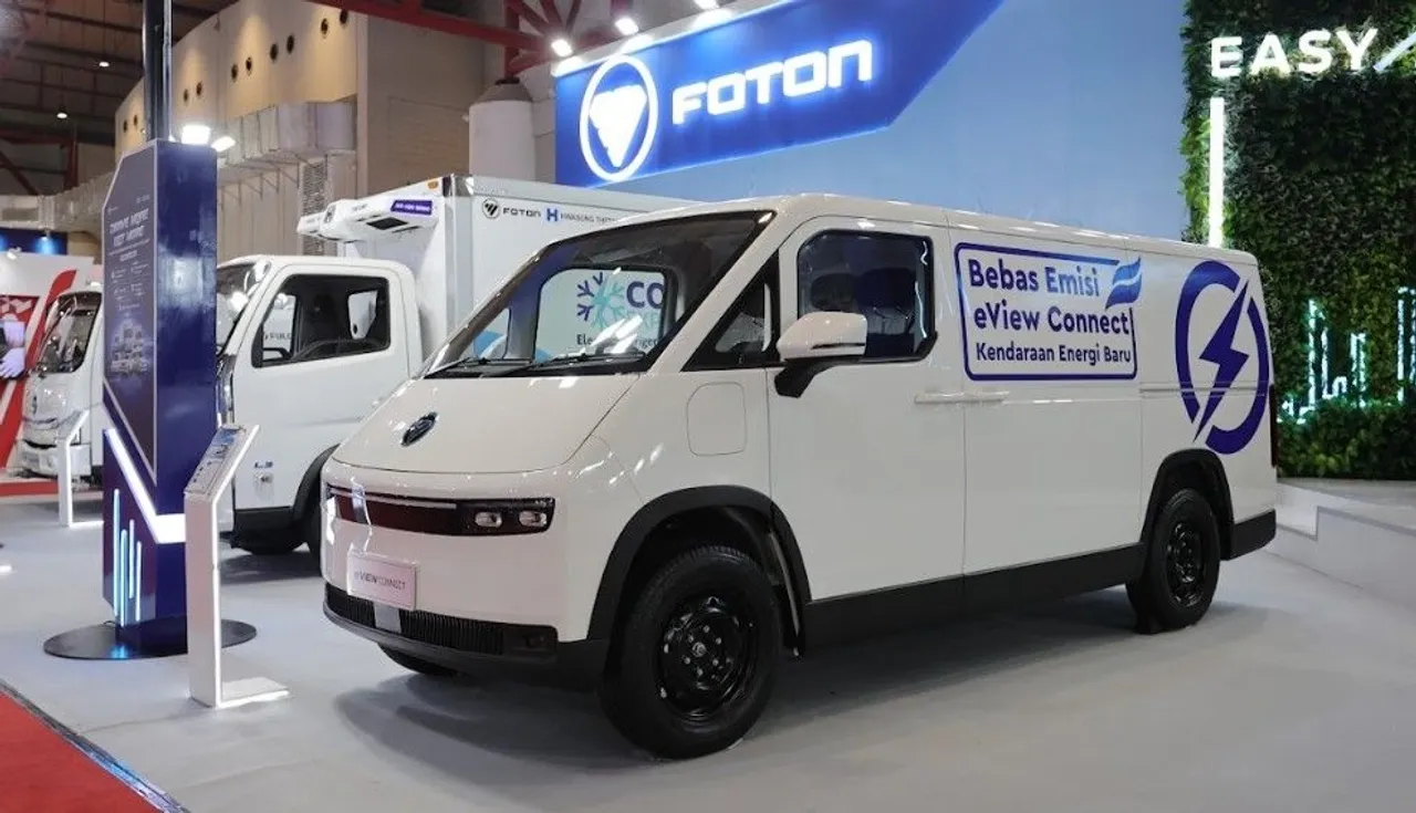 Foton eVIEW CONNECT sebagai solusi kendaraan listrik untuk distribusi perkotaan. (Foton)