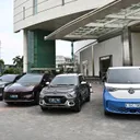 Indomobil Expo 2026 menyediakan berbagai unit test drive kendaraan listrik di area VIP Parking Senayan City. (Indomobil Group)