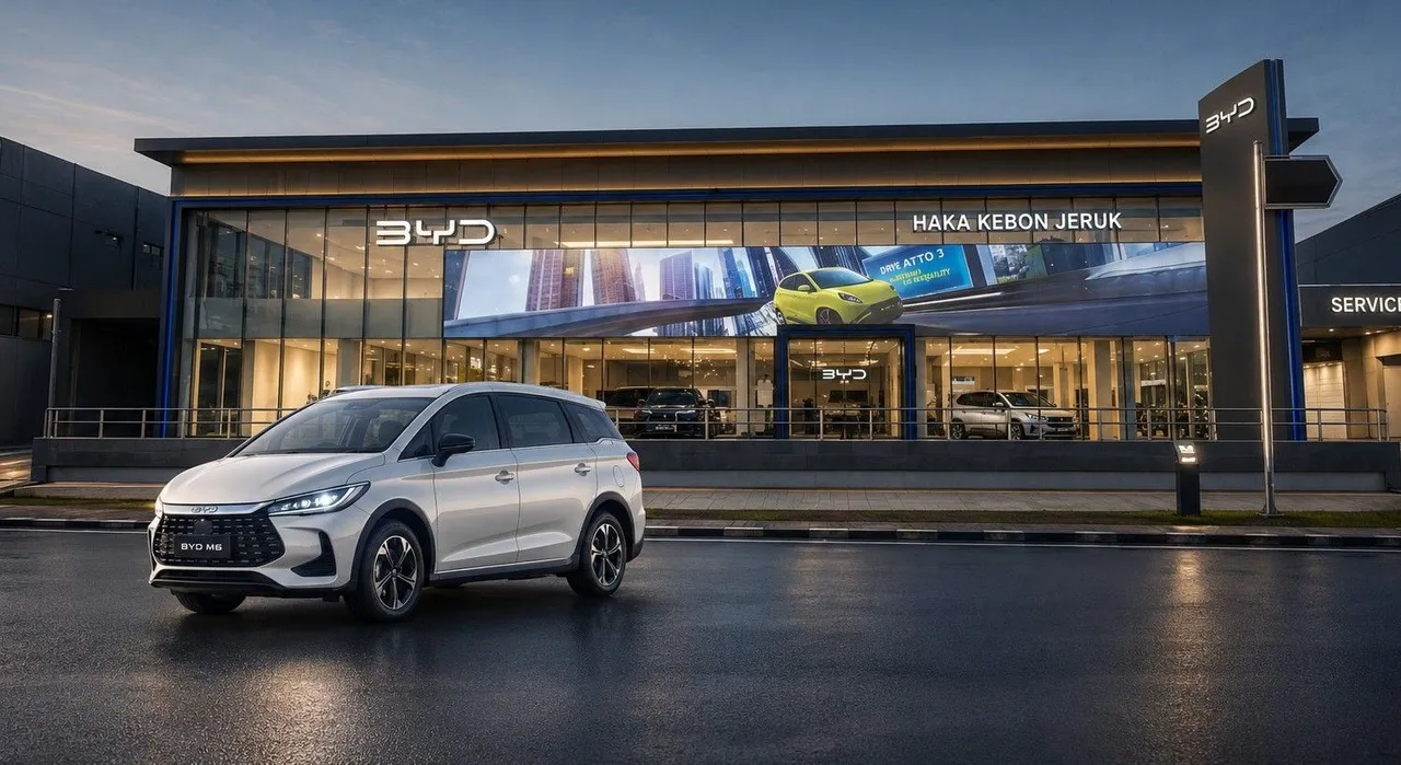 BYD M6 DM sudah tersedia di seluruh cabang diler Haka Auto. (Haka Auto)