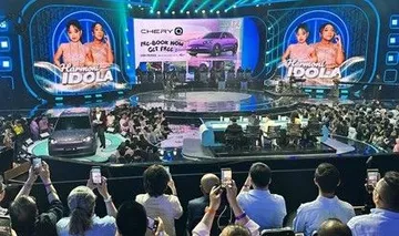 Chery Q diperkenalkan secara perdana di Indonesia bersamaan dengan momentum Indonesian Idol 2026 di Studio R+, Kebon Jeruk, Jakarta. (CSI)