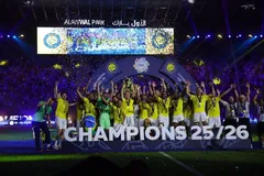 Ronaldo Cetak Dua Gol Al Nassr Juara Liga Arab Saudi