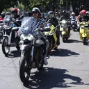 Para pengguna motor brand ikonik Italia: Aprilia, Moto Guzzi, Piaggio dan Vespa, bersama menikmati keseruan MOTION. (PID)