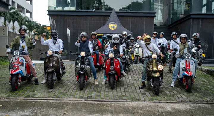 Scomadi Owners Indonesia meriahkan Jakarta Mods May Day 2026. (Scomadi Indonesia)