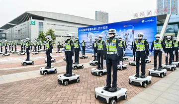 AiMOGA Intelligent Police Robot yang siap dioperasikan oleh pihak kepolisian di Tiongkok. (CSI)