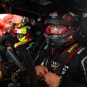 Pasangan pembalap Ryan Nirwan dan navigator Adi Indiarto raih podium pertama kelas RC2 Kejurnas Sprint Rally 2026. (TAM)