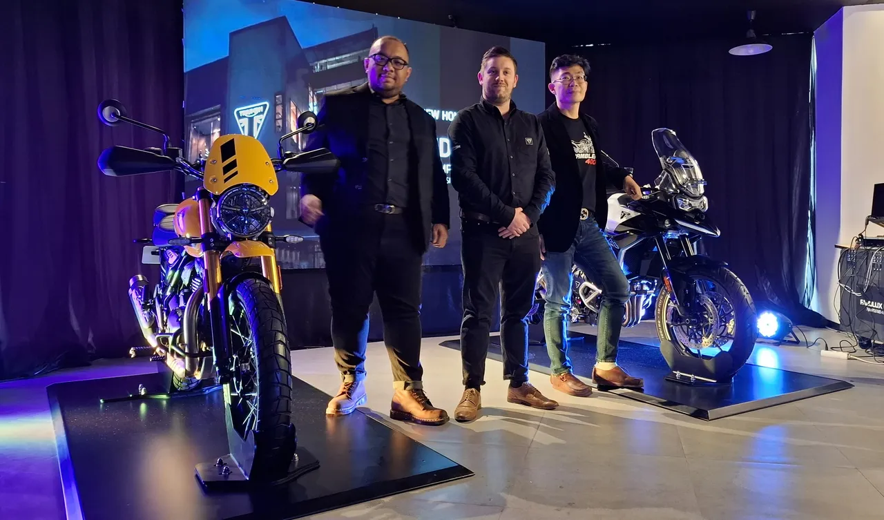 Peluncuran Triumph Scrambler 400 XC & Tiger 900 Alpine Edition menandai diresmikannya Rumah Triumph pertama di Jakarta. (Chadie)jpg