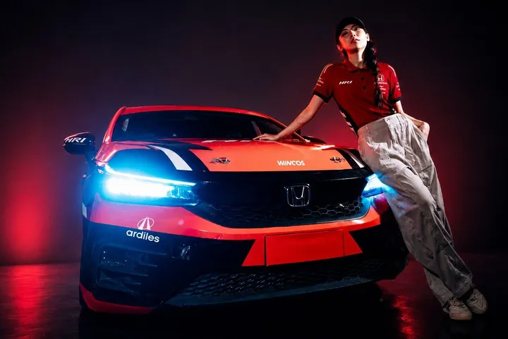 Rachel Cia siap melakukan debut perdananya balap touring bersama Honda Racing Indonesia pada seri pembuka Mandalika Festival of Speed 2026. (HPM)