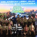 BYD Indonesia perluas program “Small Steps for Tomorrow” melalui setiap kendaraan yang terjual untuk dukung kebutuhan sekolah di berbagai wilayah Indonesia. (BYD Indonesia)