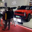 Booth Chery berlokasi di Hall A No 13, JIExpo Kemayoran, Jakarta Pusat. (CSI)