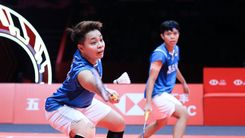 Apriyani Rahayu/Siti Fadia Silva Ramadhanti di BWF World Tour Finals 2023/PBSI - Apriyani Rahayu/Siti Fadia Silva Ramadhanti di BWF World Tour Finals 2023/PBSI