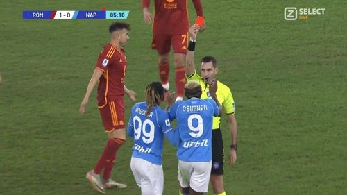 Hasil AS Roma vs Napoli, 9 Pemain Partenopei Babak Belur di Olimpico