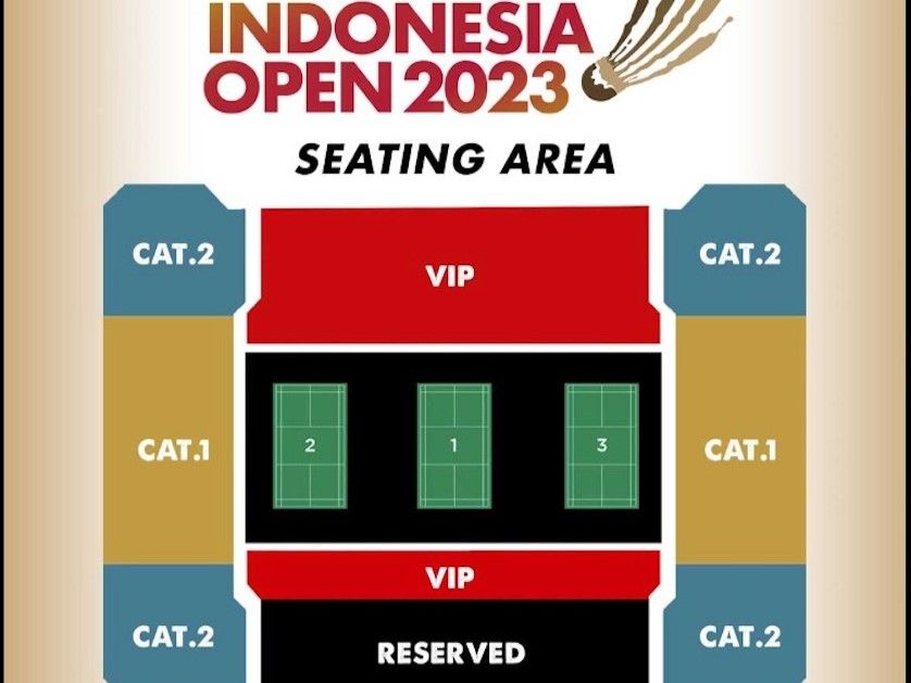 Tiket Indonesia Open 2023 Masih Tersedia Kuota Hanya 10 Persen Per Hari