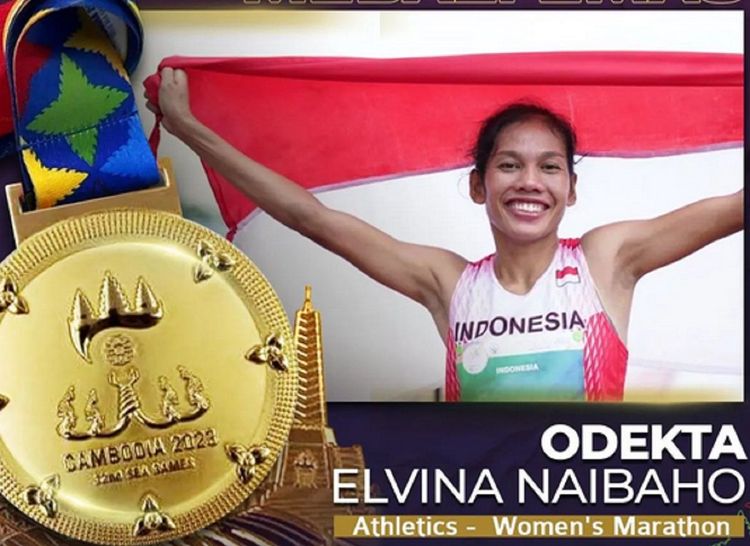 Odekta Elvina Naibaho menyumbangkan emas SEA Games 2023 untuk kontingen Indonesia pada Sabtu (6/5/2023)